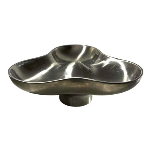 Tripartite Dish in Stainless Steel by Karim Rashid for Georg Jensen, Denmark, 1970s