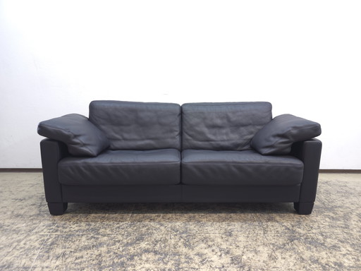 De Sede ds 17 three-seater blue Paris designer sofa leather sofa couch desede