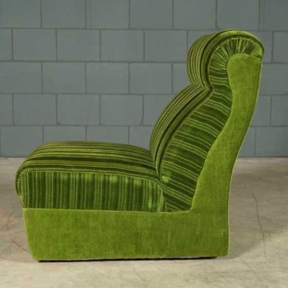 Vintage modular seating group - green velvet - 1960s – Modular sofas, Textile (photo 14 of 19)