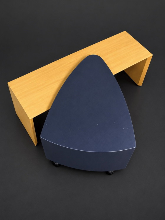 LEOLUX design Tavolino da caffè tipo Yaghan, Tavolini da caffè, Legno, MDF, Beige (foto 3 di 5)