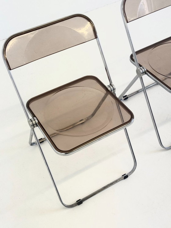 Set of 2 Plia folding chairs for Anonima Castelli by Giancarlo Piretti – Chrome (photo 7 of 17)