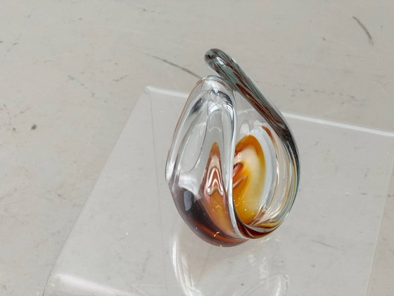 Image 1 of Mid-Century Murano / Sommerso Glas Skulptur, 1970er Jahre