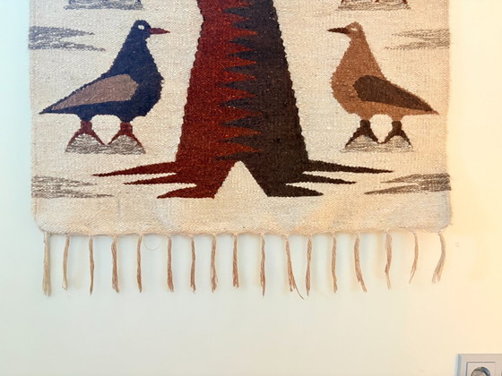 Image 1 of Tapis mural – Arbre de vie – Années 1970