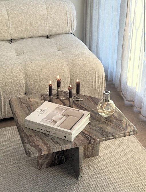 Vintage marmeren salontafel, Italië 1970