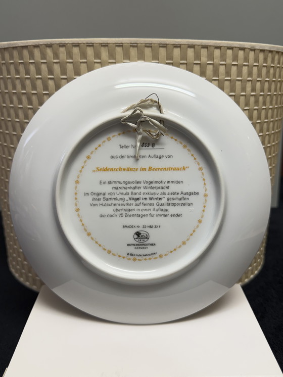 Image 1 of 🐦 „Vögel im Winter“ | Handbemalte Porzellanteller für Sammler | Hutschenreuther | Limitierte Auflage | Neuwertiger Zustand