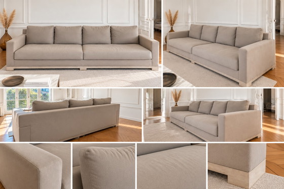 Canapé Christian Liaigre – Modèle Océan – 4 places – 280 cm – Canapés 3 places, Textile (photo 7 of 7)