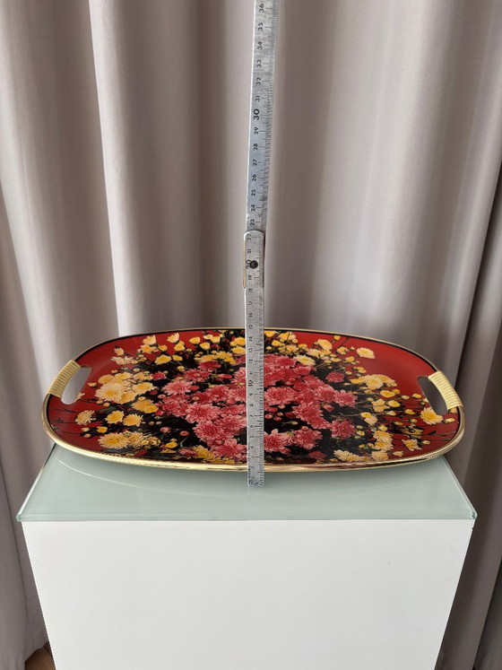 Vintage serveerschaal met bloemenmotief – chrysantendesign uit de jaren 70 – Tafelaccessoires, Other (photo 9 of 9)