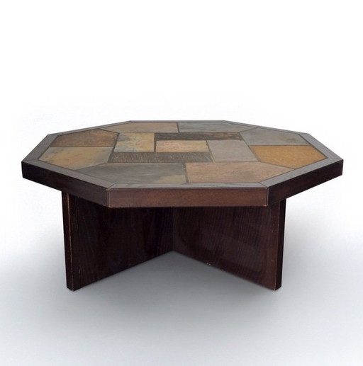 Brutalist Natural Stone Coffee Table