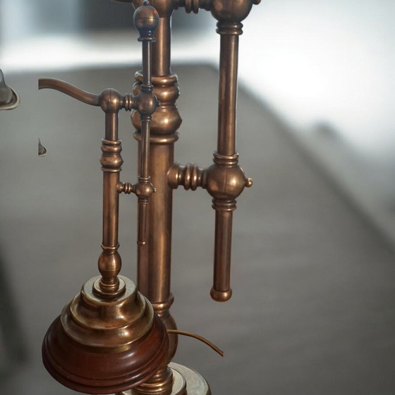 Image 1 of Bureaulamp vintage messing 