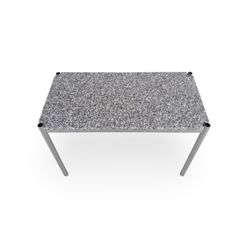 Original USM Haller Beistelltisch Granit Vintage Design Esstisch