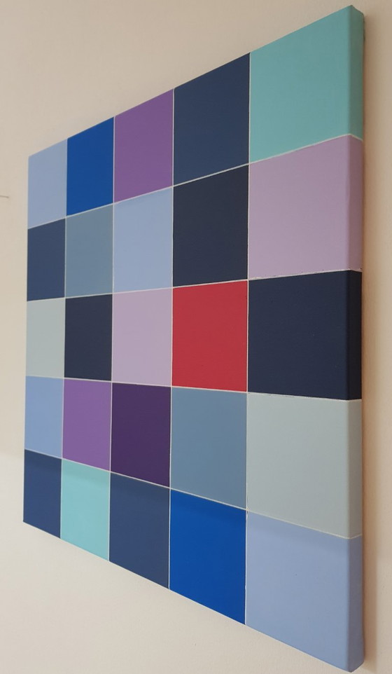 Modern abstract art - paintings: 20241010 - Blue Notes – Paintings & Drawings, Canvas (photo 3 of 7)
