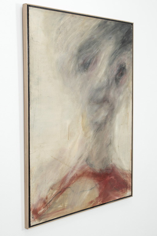 Abstracted expressionist portrait