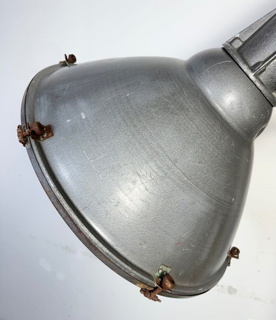 Image 1 of Large Vintage Industrial Aluminium Factory Wall Spotlight, 1970s
