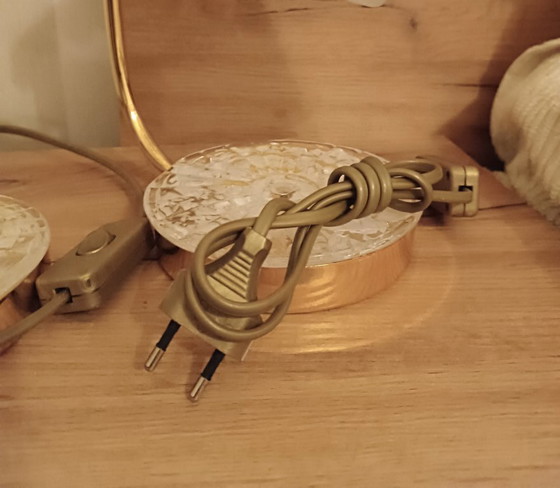 Image 1 of MURANO Par de refinadas lámparas de mesa de cristal artístico de Murano - hechas a mano - fabricadas en Italia / NUEVAS