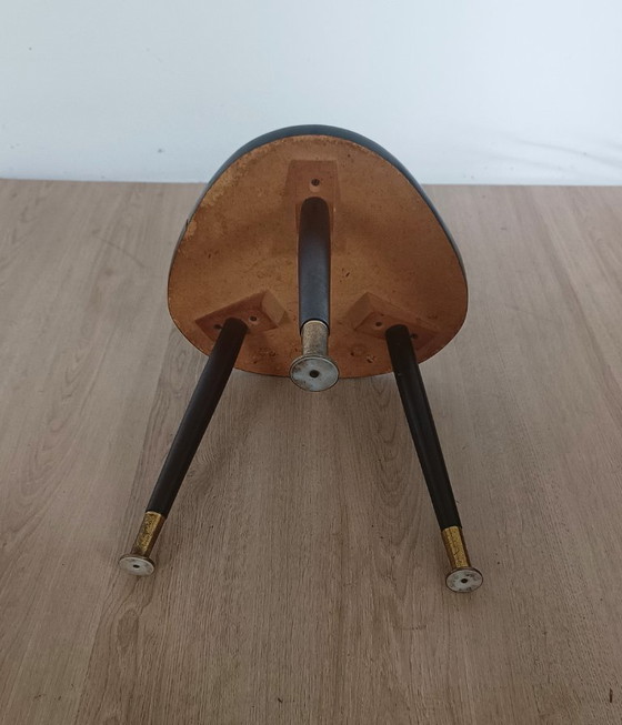 Image 1 of Fifties side table with glass top