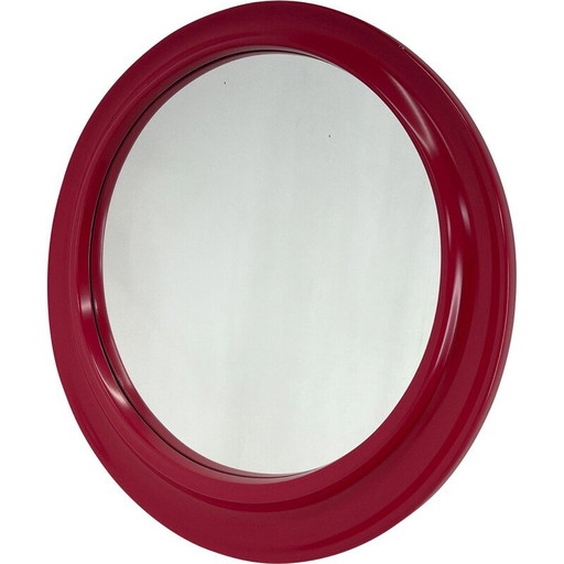 Miroir mural rond italien vintage, 1980