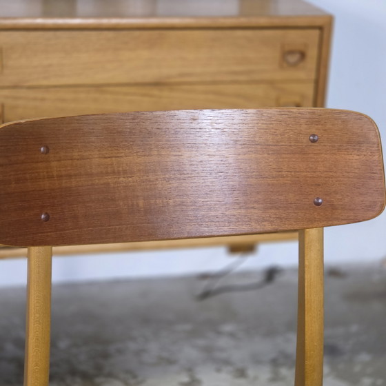Image 1 of 6x Vintage jaren 60 Deense eetkamerstoel Scandinavisch retro