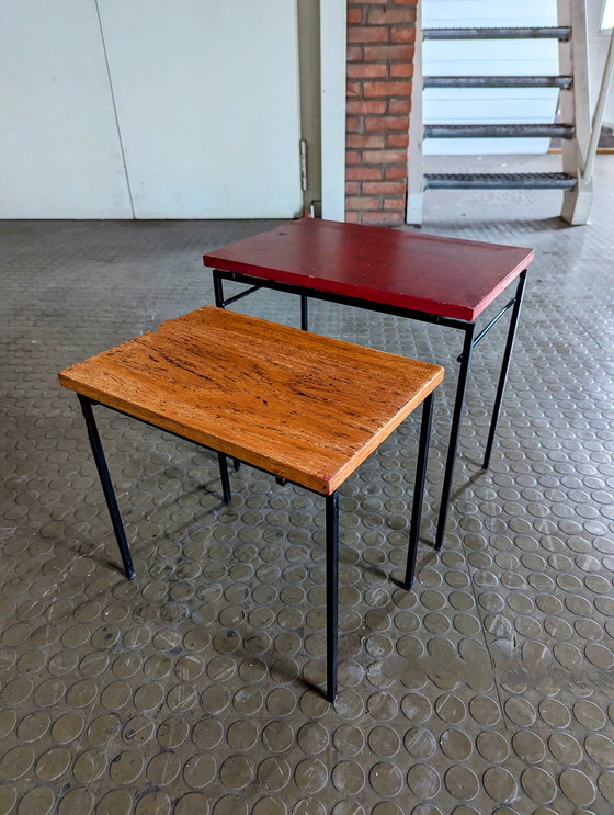 Image 1 of Vintage Set Mimi Sidetables Pastoe - Cees Braakman