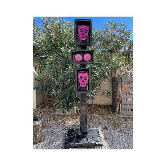 Image 1 of Sculpture moderniste cubiste vintage de l'artiste Michel Froment