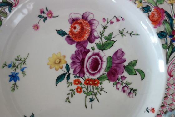 Image 1 of Rares Assiettes Décoratives Murales Porcelaine Herend, Hongrie Vers 1870