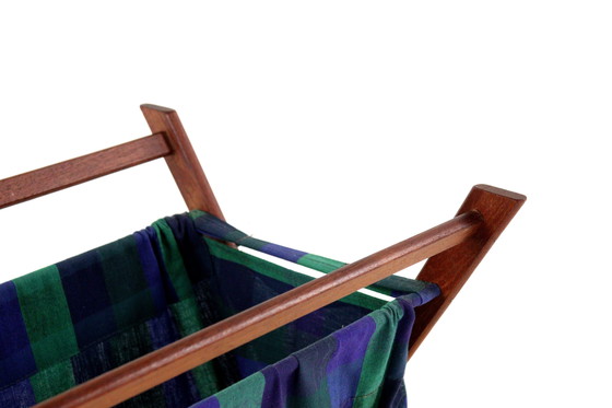 Image 1 of Vintage Danish reading basket reading rack magazine rack
