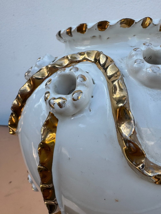 Vaso pique fleurs Émile Tessier Malicorne anni '50 – Vasi, Ceramica (photo 11 of 15)