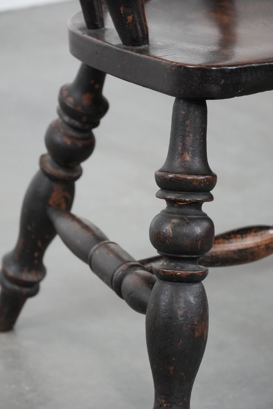 Image 1 of Antique English captain's chair/side chair/desk chair from the early 19th century