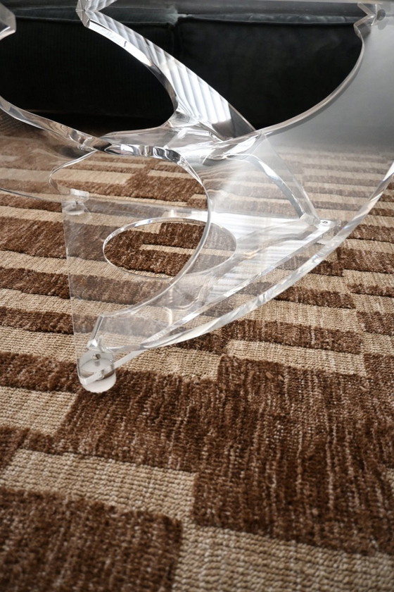 Plexiglass Coffee table, propeller. Style of Knut Hesterberg – Vintage (photo 9 of 13)