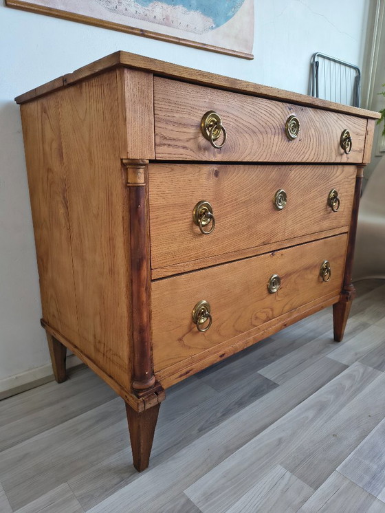 Image 1 of Antique chest of drawers | 19th century | solid cherry wood