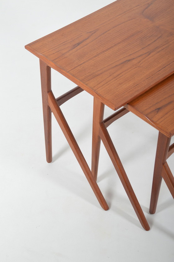 Image 1 of Danish nesting tables in teak, 1960s