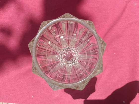 Image 1 of Tulip-shaped cut crystal vase, Art Deco 1930/50