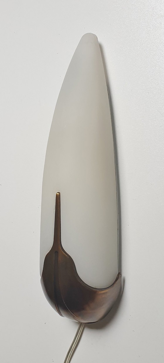 Image 1 of Herda - Wall lamp - 20.0605/1 - Glass, Metal