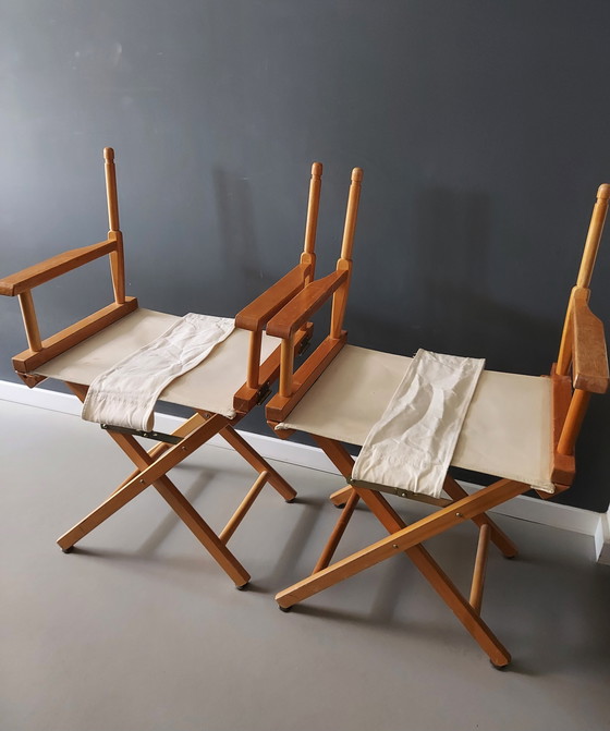Image 1 of 2 Stuks Vintage Regiseursstoelen Jaren 70