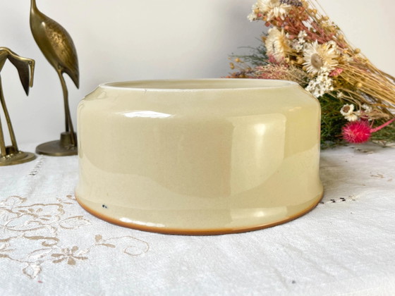 Beige Aardewerk Saladeschaal Tulowice Polen 1970 – Schalen, Vintage (photo 5 of 7)