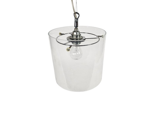 Image 1 of Dutch Design - Pola International Amsterdam - Hanglamp - Glas - Metaal - 1990's