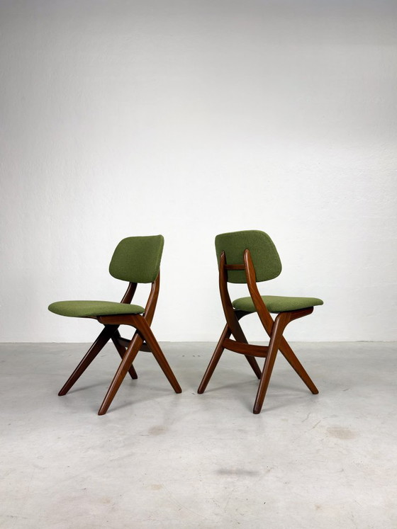 Set di sedie da pranzo 'Scissor' di Louis van Teeffelen – Legno (photo 11 of 20)