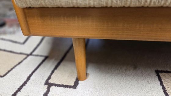 Image 1 of Divano trasformabile vintage Stella in stile scandinavo, in legno di faggio - anni '70