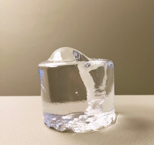 Vintage Zweedse glazen soliflore – Scandinavisch design vaasje