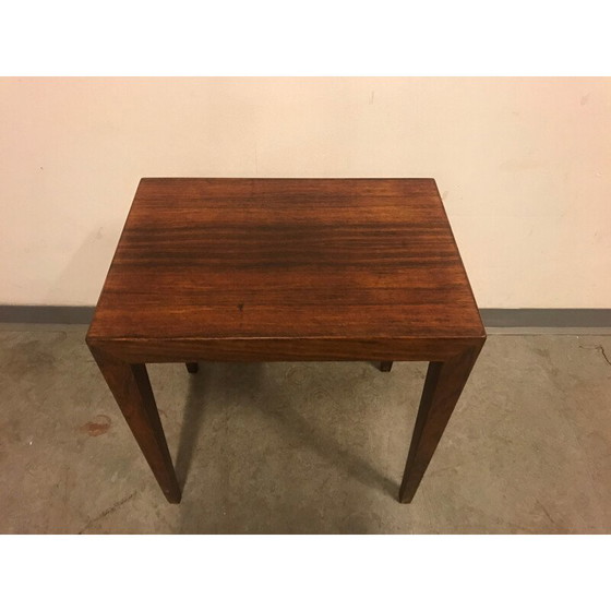 Image 1 of Vintage palissanderhouten salontafel van Severin Hansen voor Haslev Møbelsnedkeri, 1960