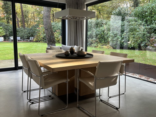 Square dining table – inspired by Minotti - Toulouse –