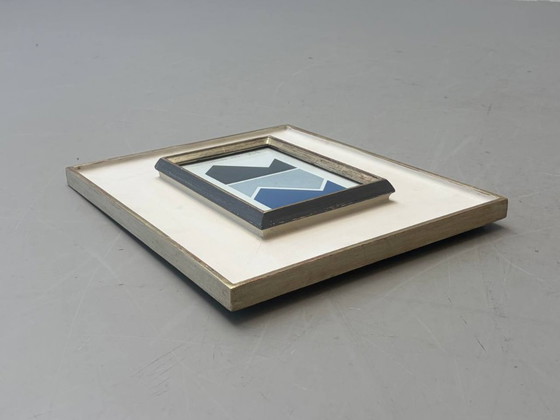 Image 1 of Geometrische compositie van Heijo Hangen, 1974
