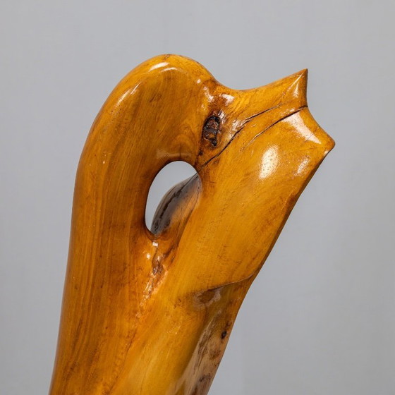 Image 1 of Abstract Organic Wood Sculpture by H. Hinfelaar, Netherlands, 1980s