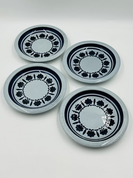 Juego de 4 platos antiguos Boch Baltic