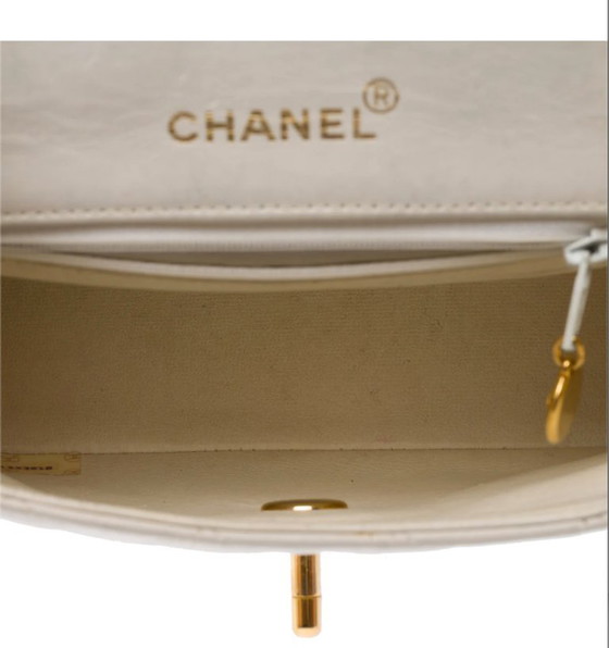 Image 1 of Sac CHANEL Timeless/Classique en Cuir Blanc - 103455 Precio de venta