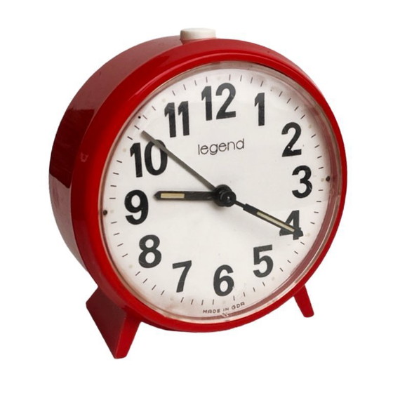 Image 1 of Alarm clock, mechanical clock LEGEND, VEB Uhrenwerke Ruhla Germany 1970s