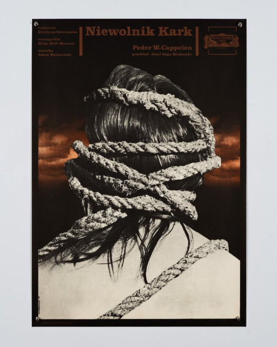 Niewolnik Kark – 1977 – Affiche de théâtre originale d'époque par M. Gorowski – École polonaise d'affiches – (photo 3 of 8)