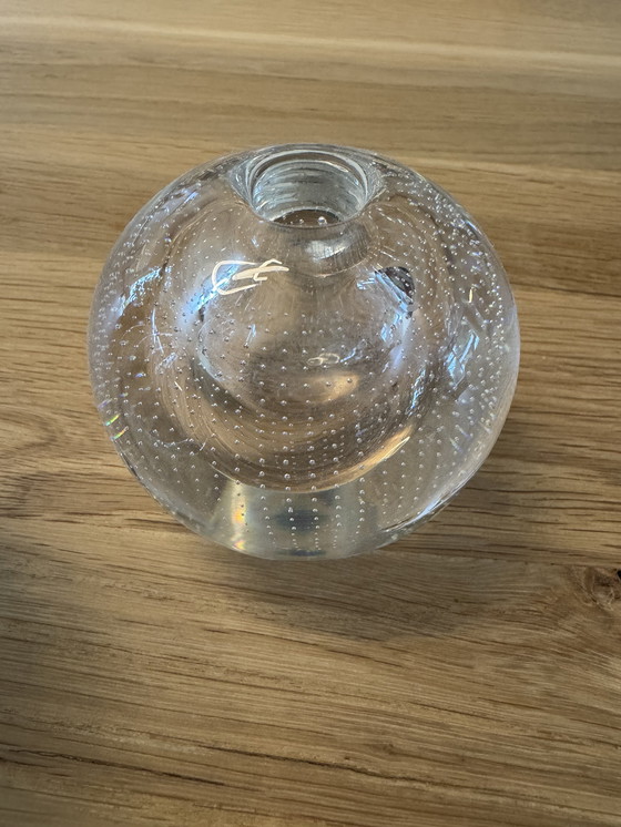 Image 1 of Lot de 2 vases boules à clous Copier Leerdam de tailles différentes