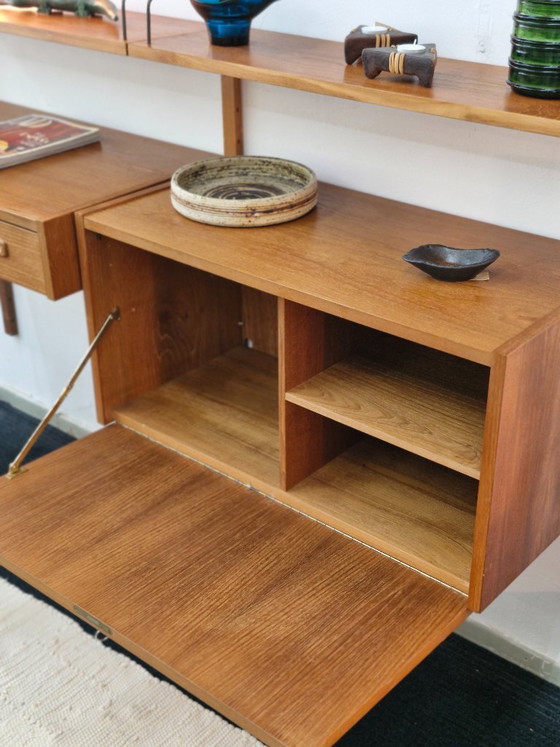 Vintage wall system Randers PS system Danish Furniture – Wall cabinet, Wood (photo 7 of 16)