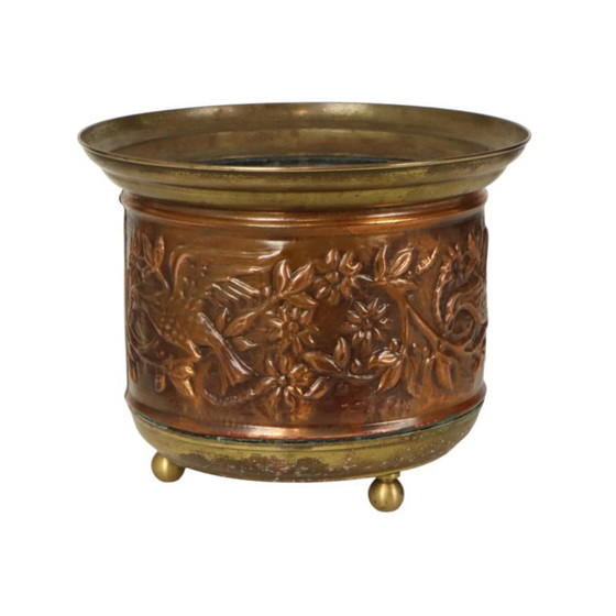 Vaso da fiori vintage in rame Cache Pot Repoussé degli anni Cinquanta – Vasi per piante, Copper (photo 15 of 15)