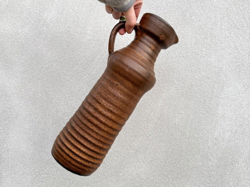 1 vaso XL in ceramica marrone vintage Jan De Graaf – vazen